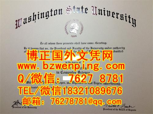 华盛顿州立大学奖学金：美国华盛顿州立大学真实毕业証样本Washington State University