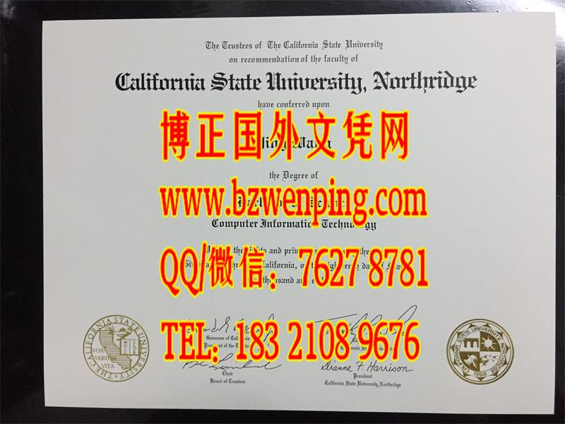 加州州立大学北岭分校毕业证California State University Northridge diploma