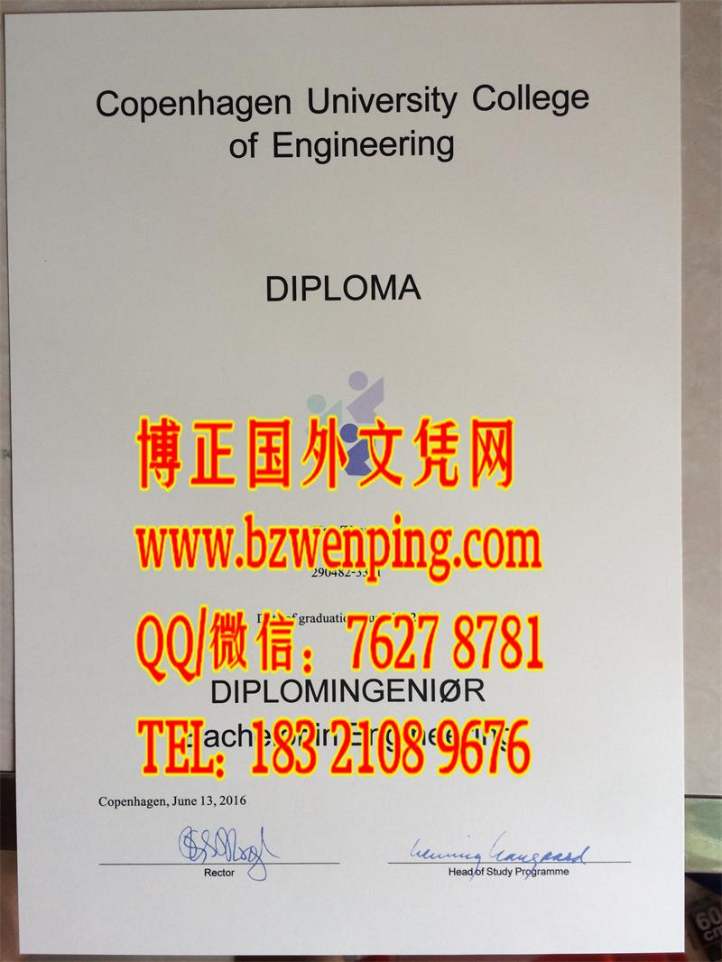 丹麦哥本哈根工程学院文凭毕业证Copenhagen University College of engineering diploma